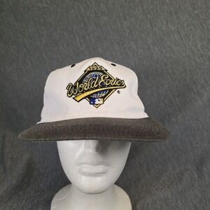 Vintage 1995 Cleveland Indians World Series Snapback‎ Hat Logo 7 Chief Wahoo MLB